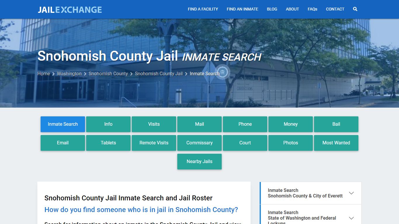 Inmate Search: Roster & Mugshots - Snohomish County Jail, WA